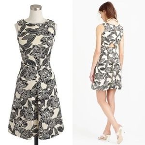 JCrew Polynesian Black/White Dress